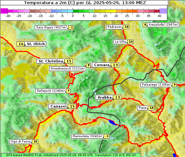Temperatur, 29. 5. 2025