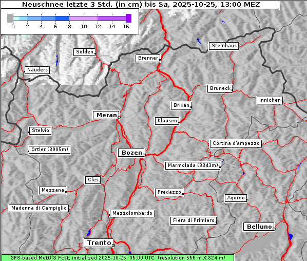 Neuschnee, 25. 10. 2025