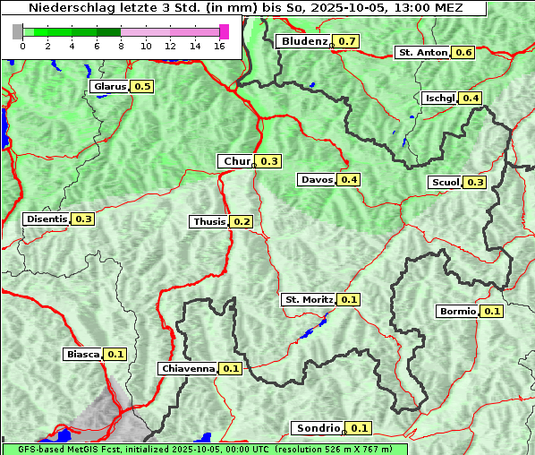 Niederschlag, 5. 10. 2025