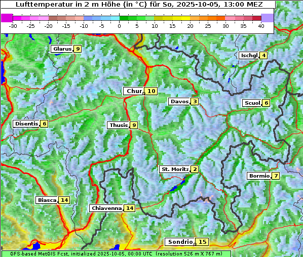 Temperatur, 5. 10. 2025