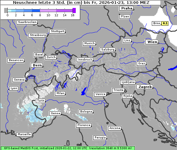 Neuschnee, 23. 1. 2026