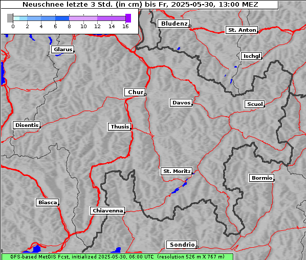 Neuschnee, 30. 5. 2025