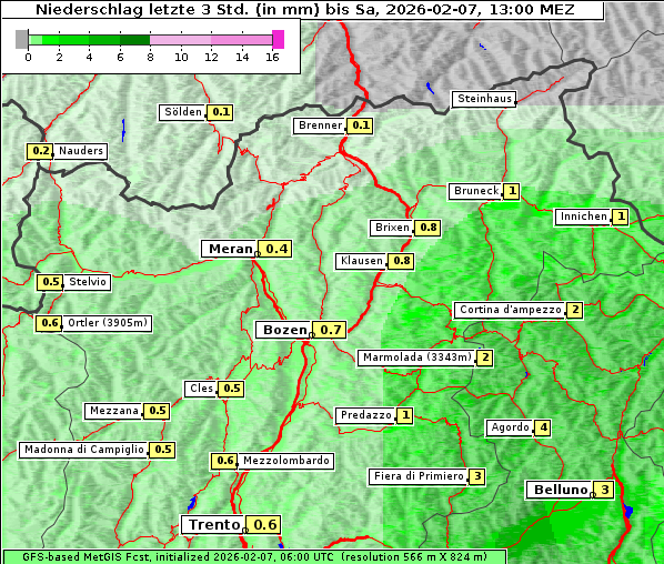 Niederschlag, 7. 2. 2026