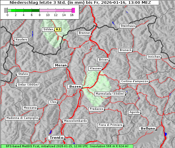 Niederschlag, 16. 1. 2026