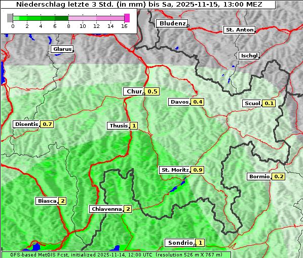 Niederschlag, 15. 11. 2025