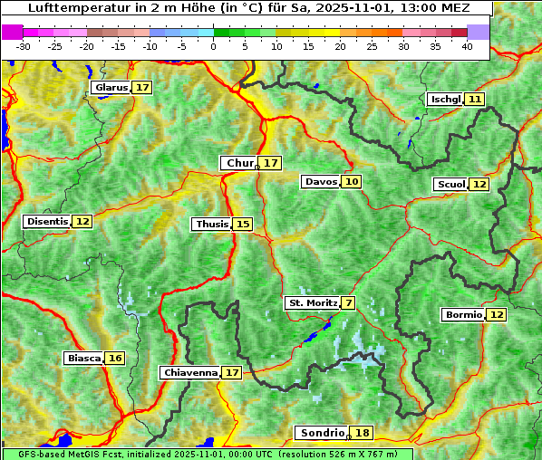 Temperatur, 1. 11. 2025