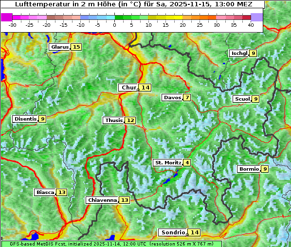 Temperatur, 15. 11. 2025