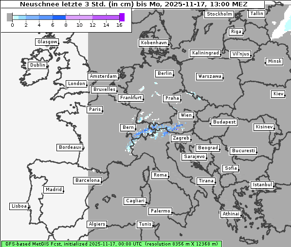 Neuschnee, 17. 11. 2025