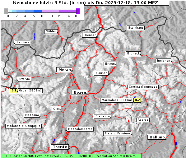 Neuschnee, 18. 12. 2025