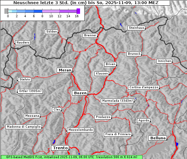 Neuschnee, 9. 11. 2025