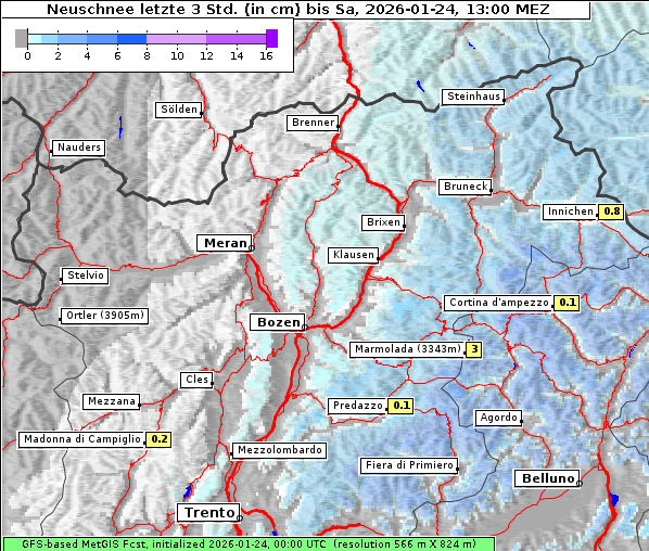 Neuschnee, 24. 1. 2026
