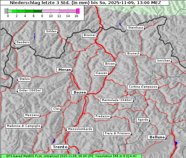 Niederschlag, 9. 11. 2025