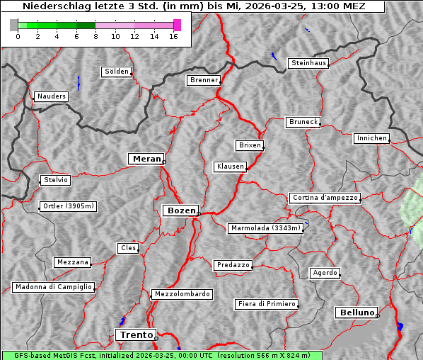 Niederschlag, 25. 3. 2026