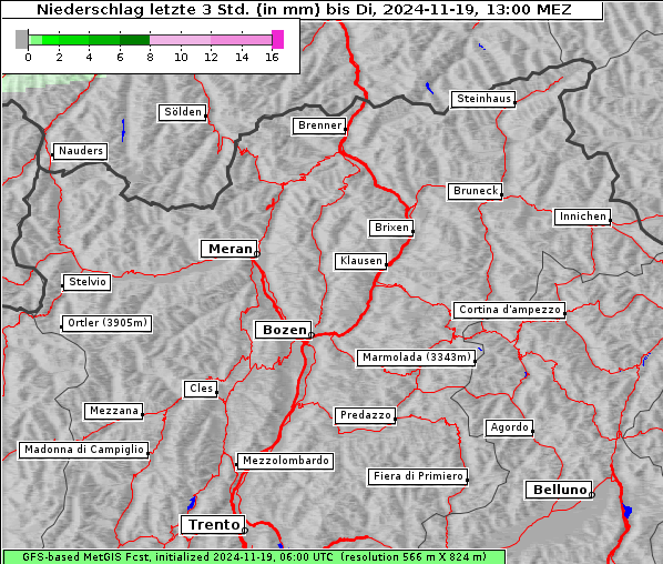 Niederschlag, 19. 11. 2024