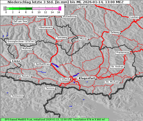 Niederschlag, 14. 1. 2026