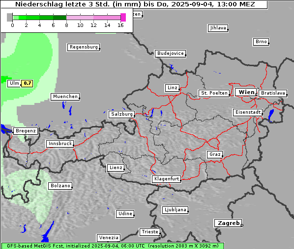 Niederschlag, 4. 9. 2025