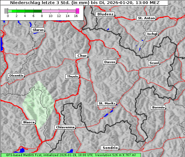 Niederschlag, 20. 1. 2026