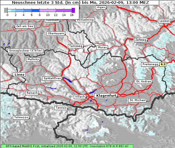 Neuschnee, 9. 2. 2026