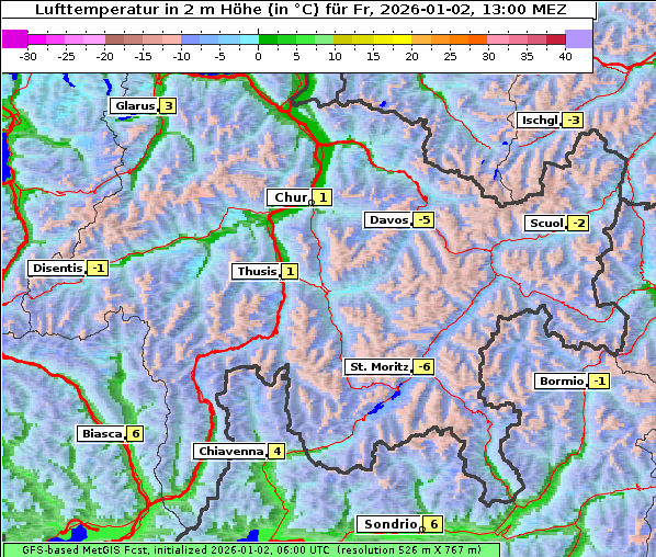 Temperatur, 2. 1. 2026