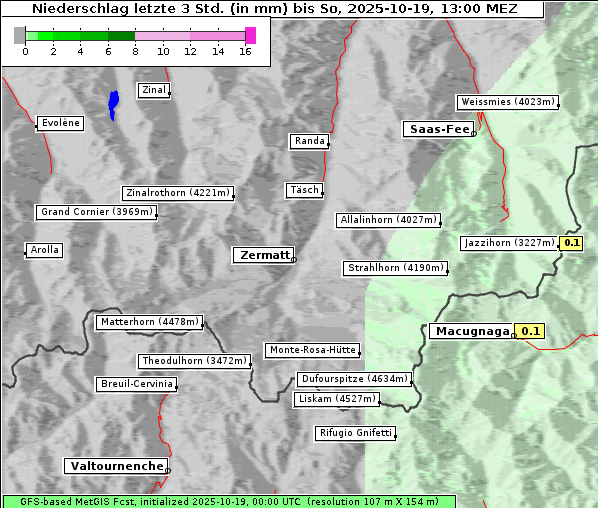 Niederschlag, 19. 10. 2025