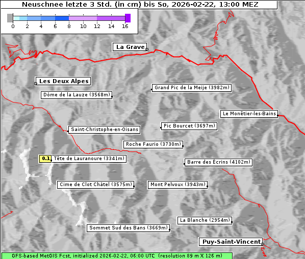Neuschnee, 22. 2. 2026