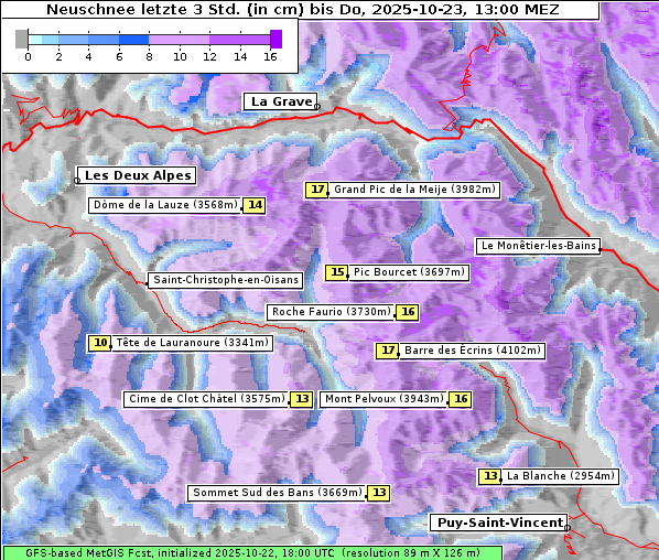 Neuschnee, 23. 10. 2025