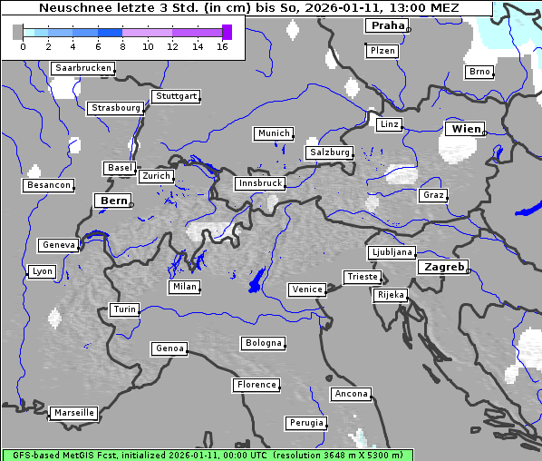 Neuschnee, 11. 1. 2026