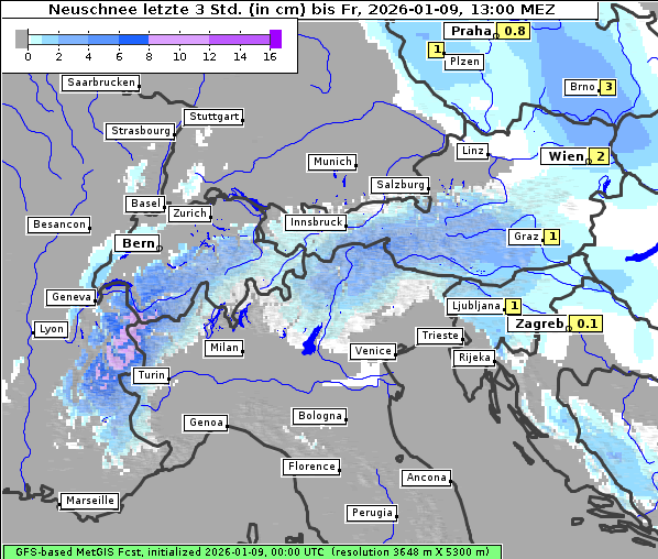 Neuschnee, 9. 1. 2026