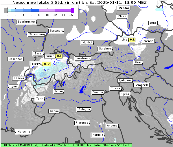 Neuschnee, 11. 1. 2025