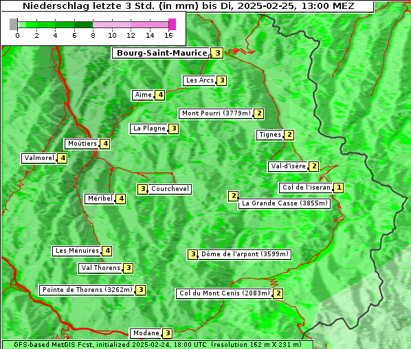 Niederschlag, 25. 2. 2025