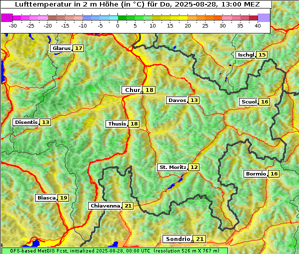 Temperatur, 28. 8. 2025