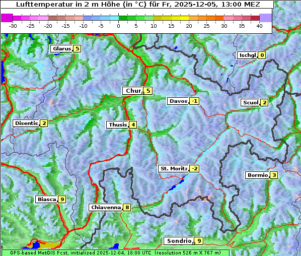 Temperatur, 5. 12. 2025