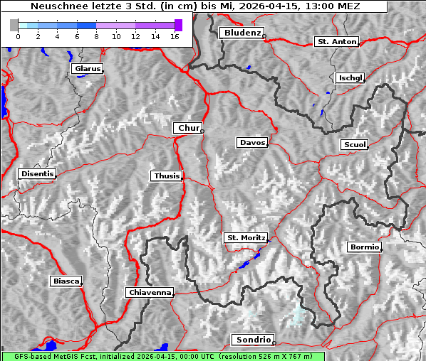 Neuschnee, 15. 4. 2026
