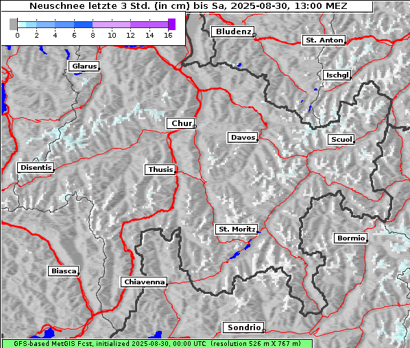 Neuschnee, 30. 8. 2025
