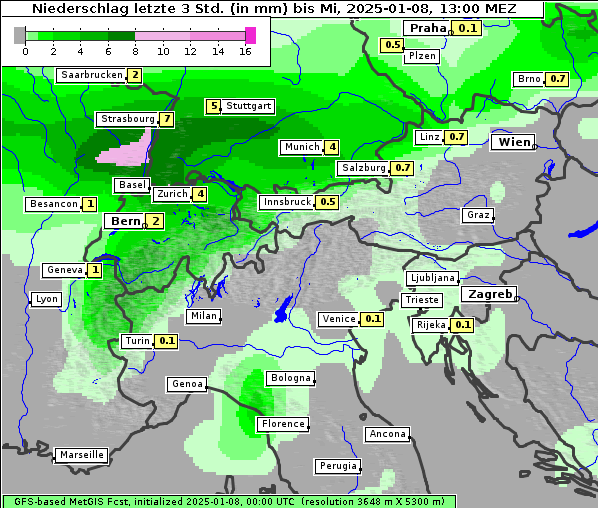 Niederschlag, 8. 1. 2025