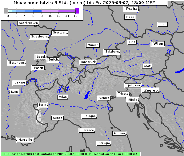 Neuschnee, 7. 3. 2025