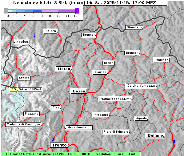 Neuschnee, 15. 11. 2025