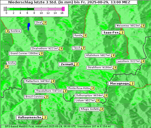 Niederschlag, 29. 8. 2025