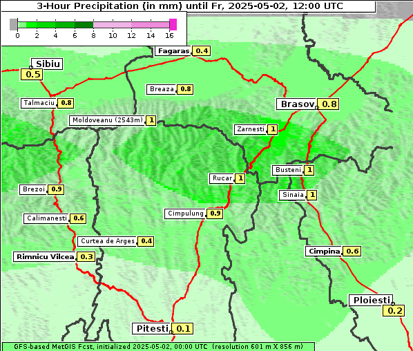 Niederschlag, 2. 5. 2025