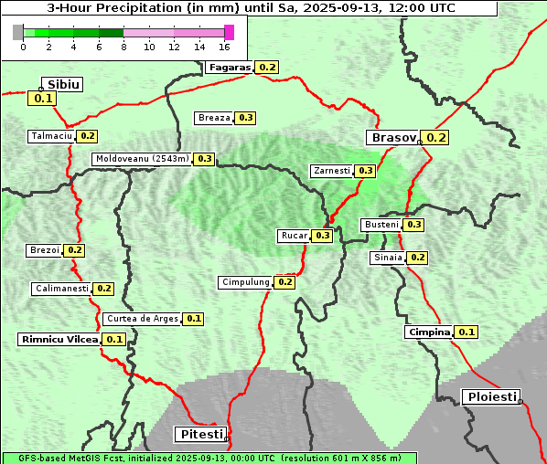 Niederschlag, 13. 9. 2025
