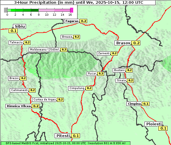 Niederschlag, 15. 10. 2025
