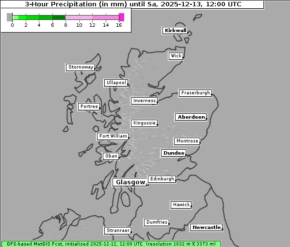 Niederschlag, 13. 12. 2025