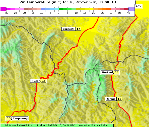 Temperatur, 10. 6. 2025