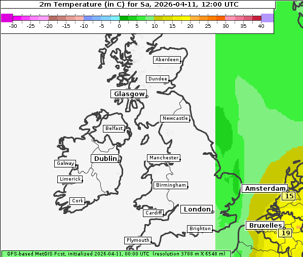 Temperatur, 11. 4. 2026