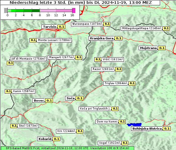 Niederschlag, 19. 11. 2024