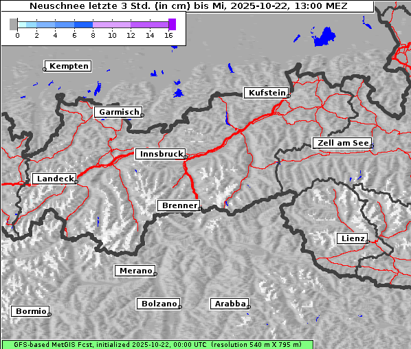 Neuschnee, 22. 10. 2025