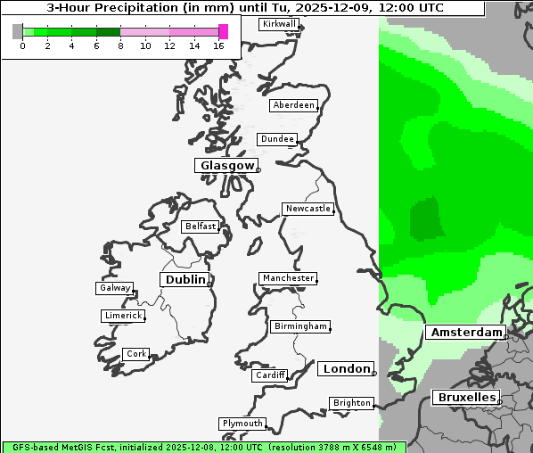Niederschlag, 9. 12. 2025