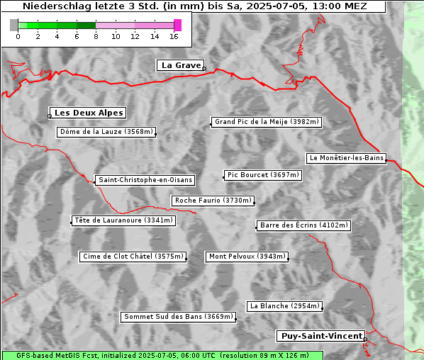 Niederschlag, 5. 7. 2025