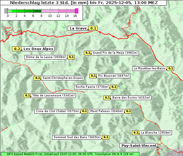 Niederschlag, 5. 12. 2025