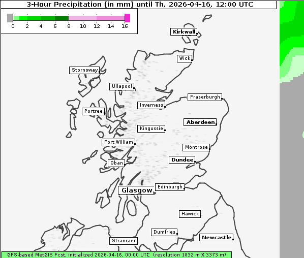 Niederschlag, 16. 4. 2026